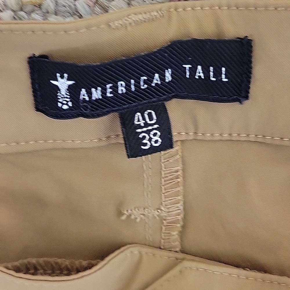 American Tall Men's 5 Pocket Tan Traveler Pants, Sz 40 X 36. vacation business - Picture 4 of 7